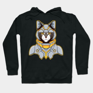 Cat Cyborg Illustration Hoodie